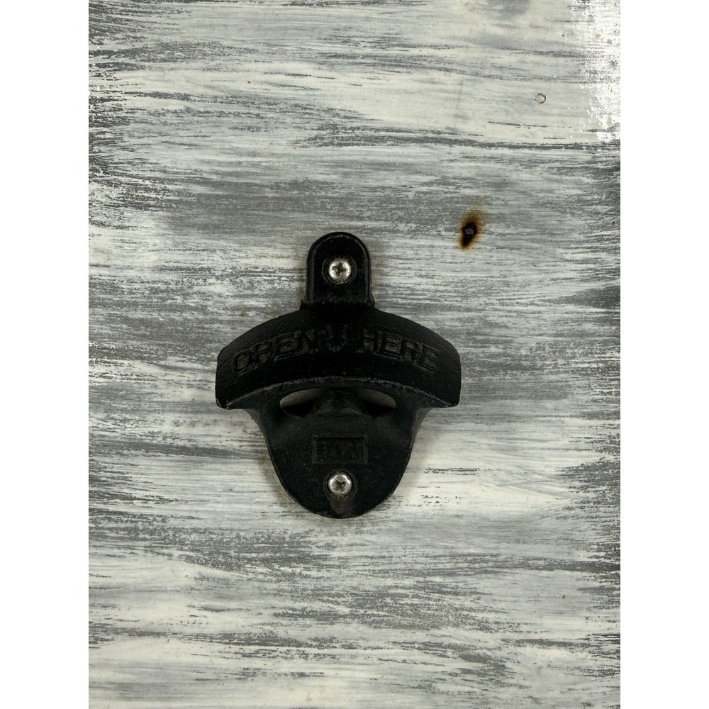 Chicago Cubs Wall Mount Bottle Opener Handmade Rustic Wood Beer Opener - Picture 3 of 3